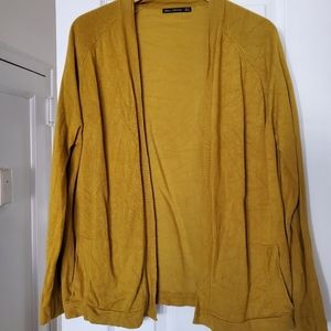 Zara Knit cardigan in mustard
